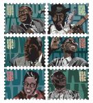 decorative image of 2015-MDaw_Blues-Legends-Stampsprint , BLUES LEGENDS STAMP SET 2017-10-30 10:50:20
