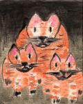 decorative image of three-cats-sybil-gibson , THREE CATS 2017-10-25 09:43:03