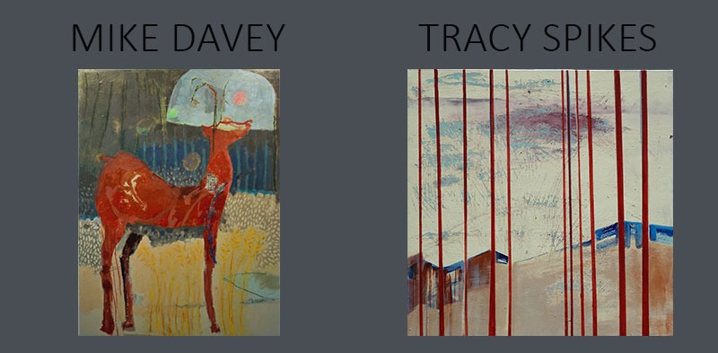 davey-spikes decorative image of davey-spikes , Save the date: Mike Davey and Tracy Spikes Exhibition 8/19 - 10/11 2019-05-20 15:39:28
