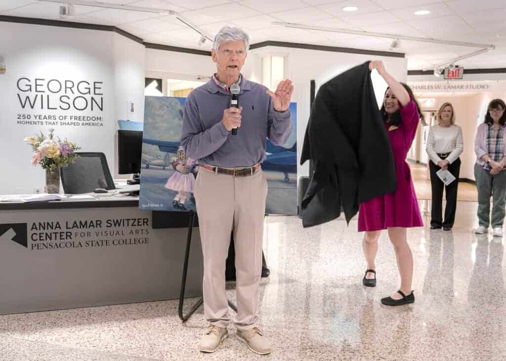 Images from the George Wilson artist reception.