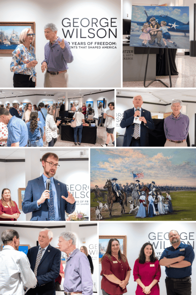 Images from the George Wilson artist reception.